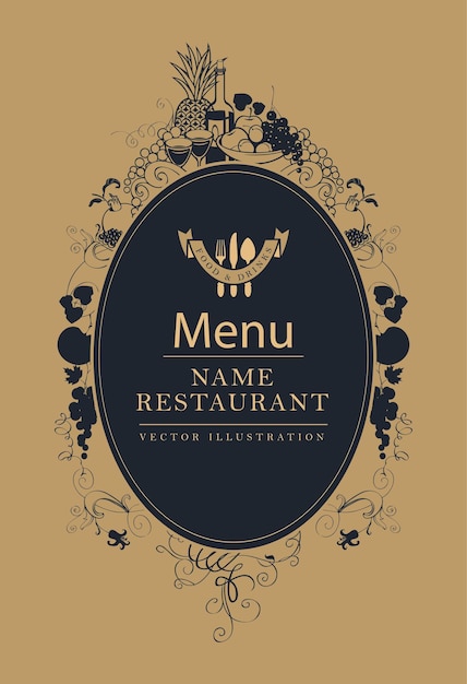 cover menu in Baroque style