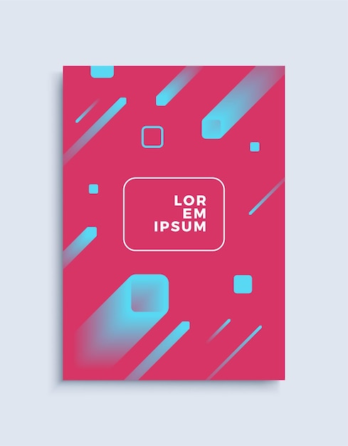 Cover modern abstract design template Minimal geometric shapes composition for flyer banner brochure and poster Eps10 vector illustration