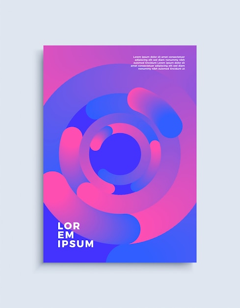 Cover modern abstract design template