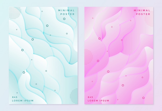 Cover page in pastel pink and blue color