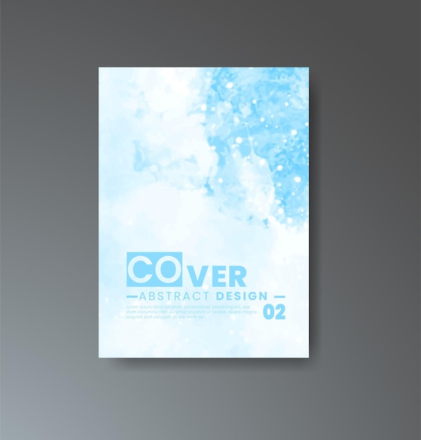 Cover sjabloon met aquarel achtergrond Ontwerp voor uw cover datum postkaart banner logo