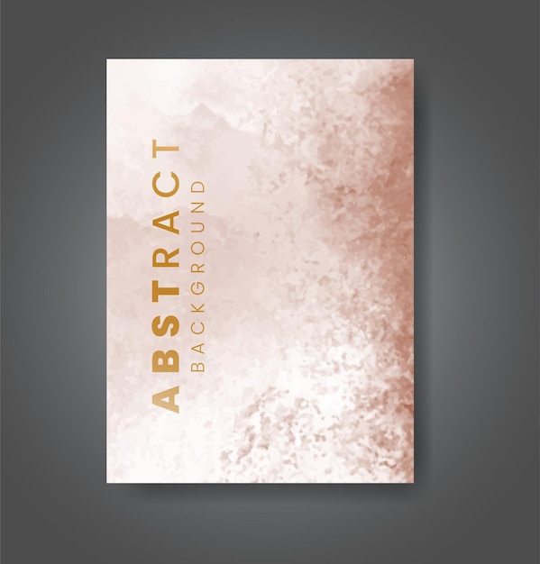 Cover sjabloon met aquarel achtergrond Ontwerp voor uw cover datum postkaart banner logo