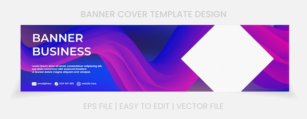 Vector cover social media design abstract background linked in