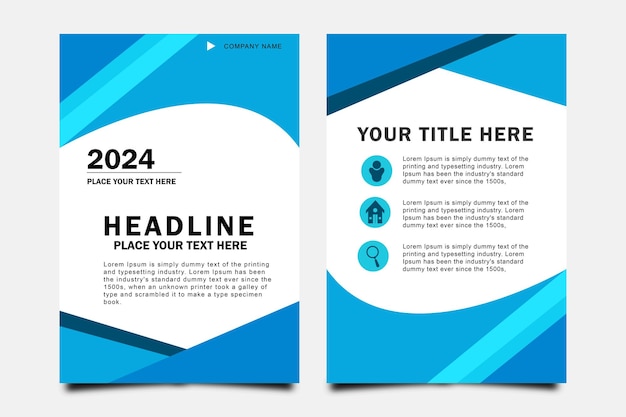 cover template for books magazine brochures corporate presentations