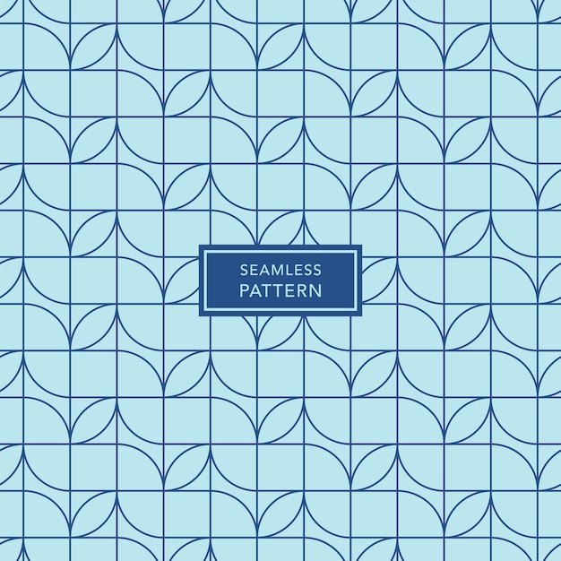 Vector cover template design with blue geometric pattern