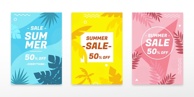 Cover template for summer sale