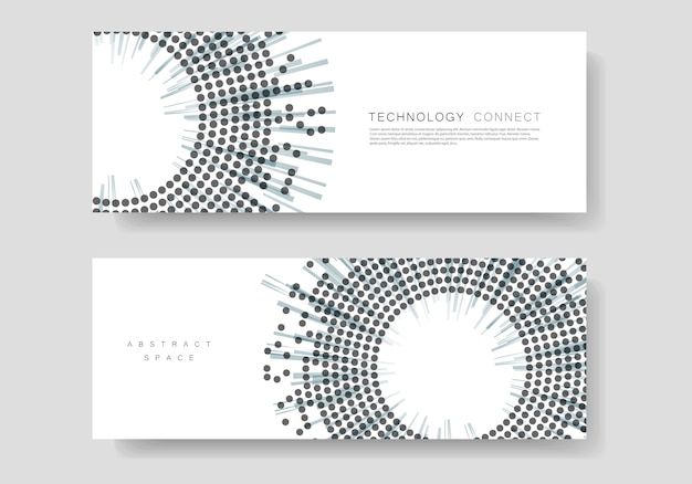 Cover template with halftone design. annual report, banner or presentation