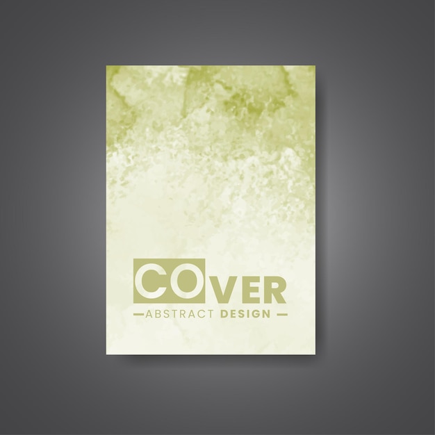 Cover template with watercolor background Design for your cover date postcard banner logo