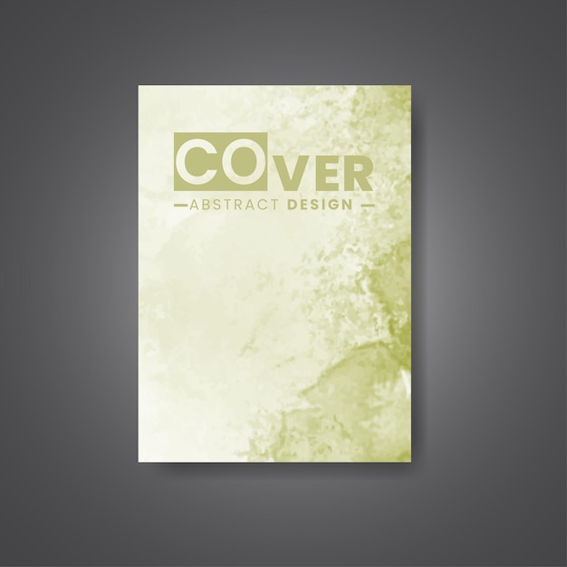 Cover template with watercolor background Design for your cover date postcard banner logo