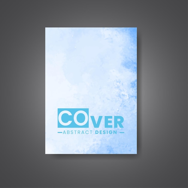 Cover template with watercolor background Design for your cover date postcard banner logo