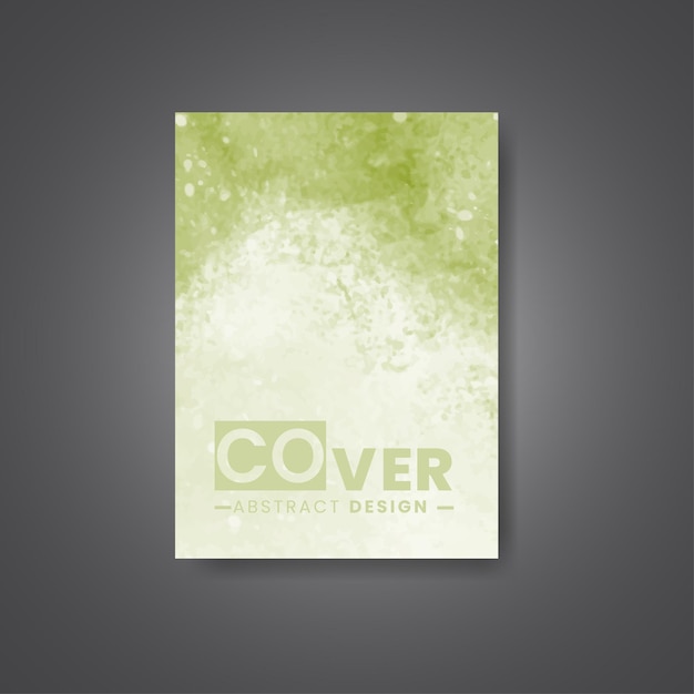 Vector cover template with watercolor background design for your cover date postcard banner logo