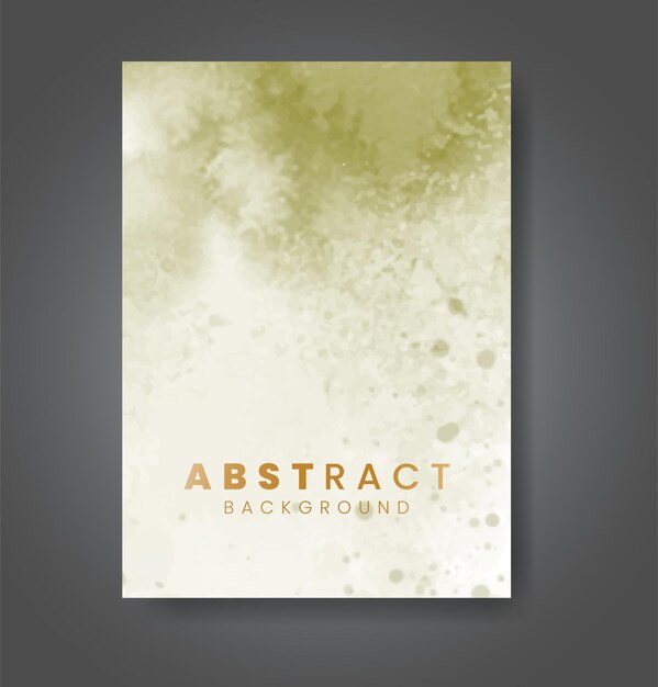 cover template with watercolor background design for your cover date postcard banner logo