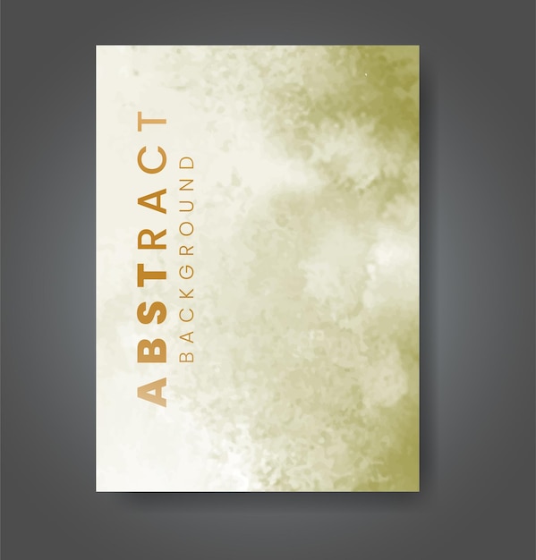 Cover template with watercolor background Design for your cover date postcard banner logo