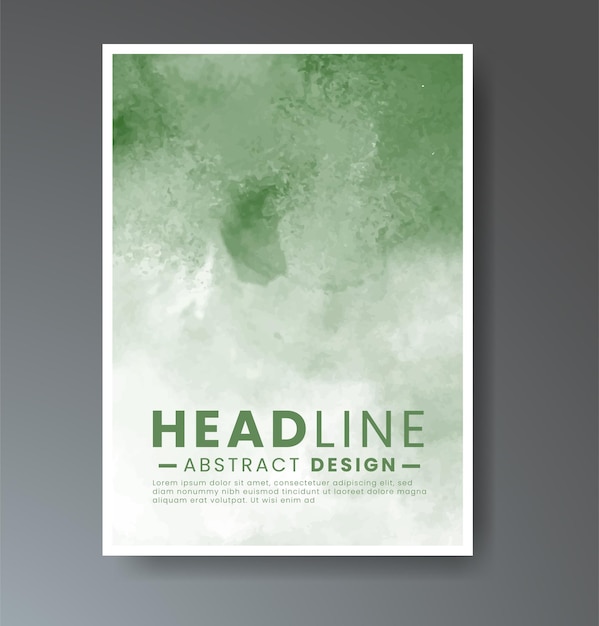 Шаблон обложки с акварельным фоном Дизайн для логотипа баннера открытки с датой обложки