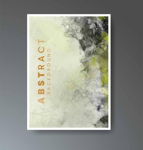 Cover template with watercolor background Design for your cover date postcard banner logo