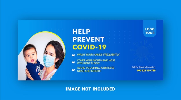 Covid 19 banner template