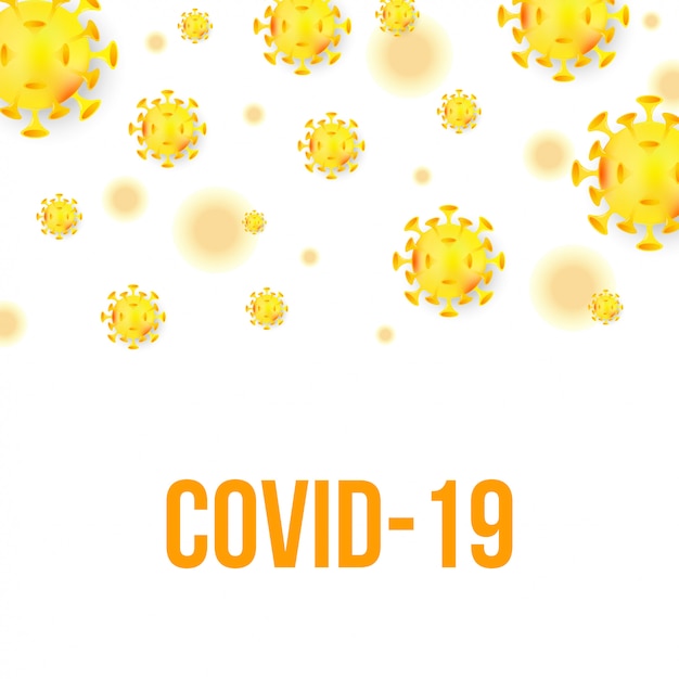 Covid-19 coronavirus achtergrond illustratie