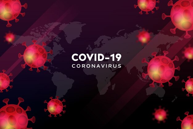 Вектор covid-19 коронавирусный фон