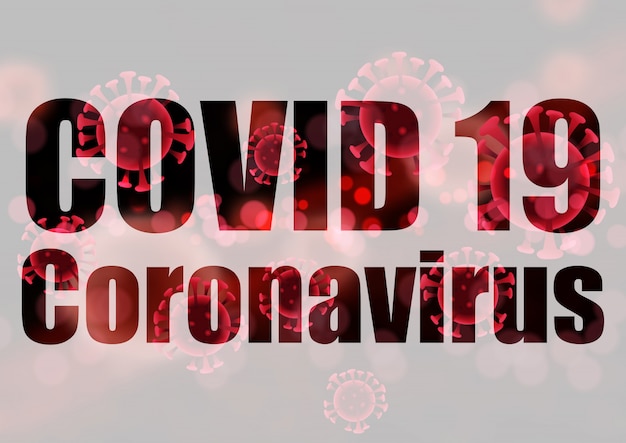 Vector covid 19 coronavirus medical background