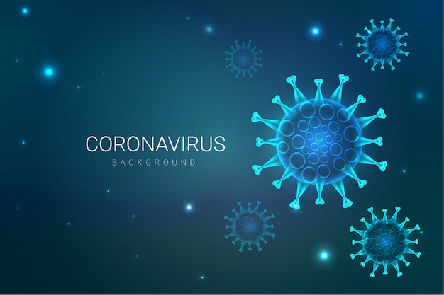 COVID-19 coronavirus ziekte achtergrond illustratie