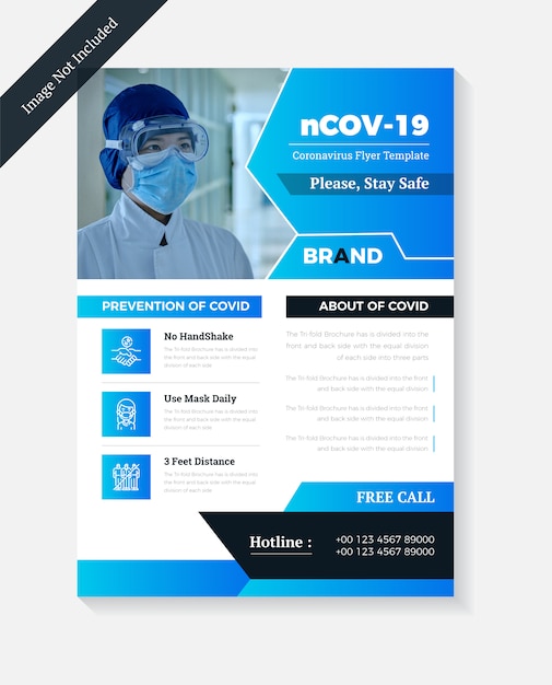 Covid-19医療チラシデザインテンプレート