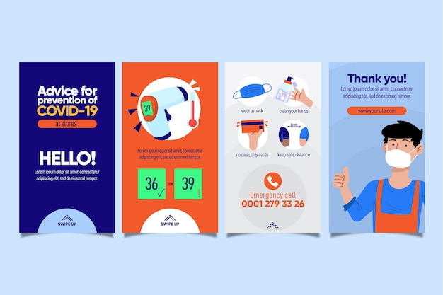 covid-19 prevention instagram post collection