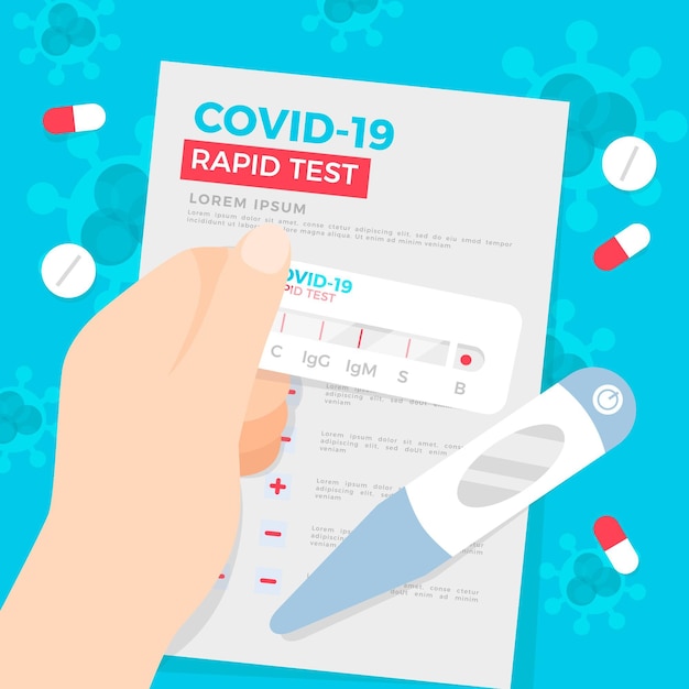 Vector covid-19 rapid test