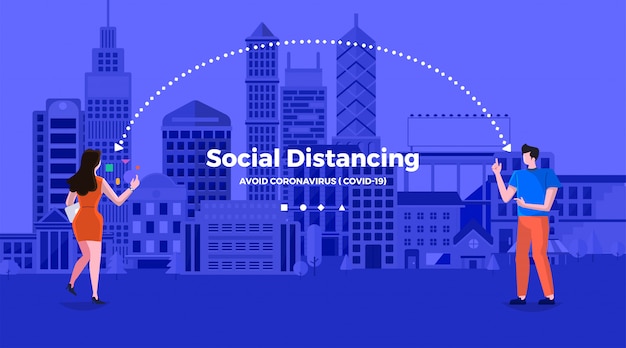 Distanza sociale covid-19