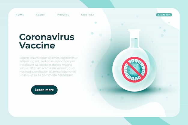 covid 19 vaccine discovery, modern illustration on health care theme, .