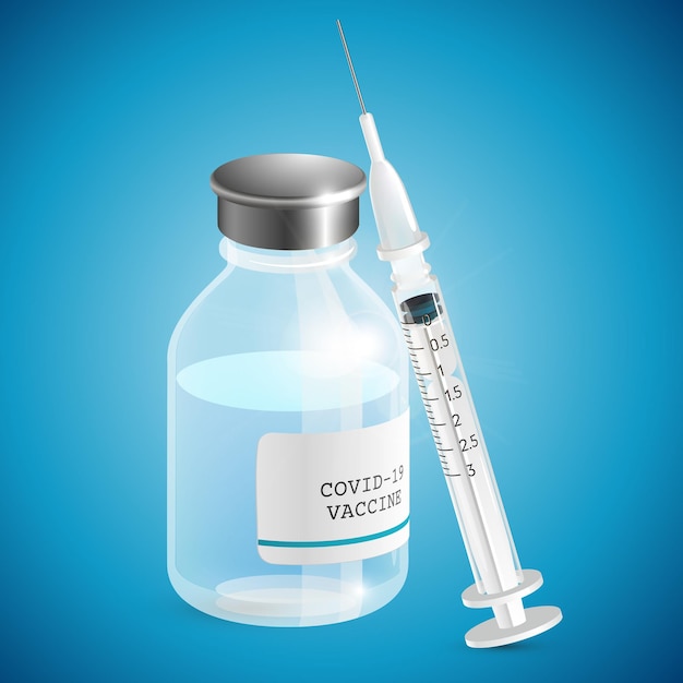 Covid 19 vaccine illustration