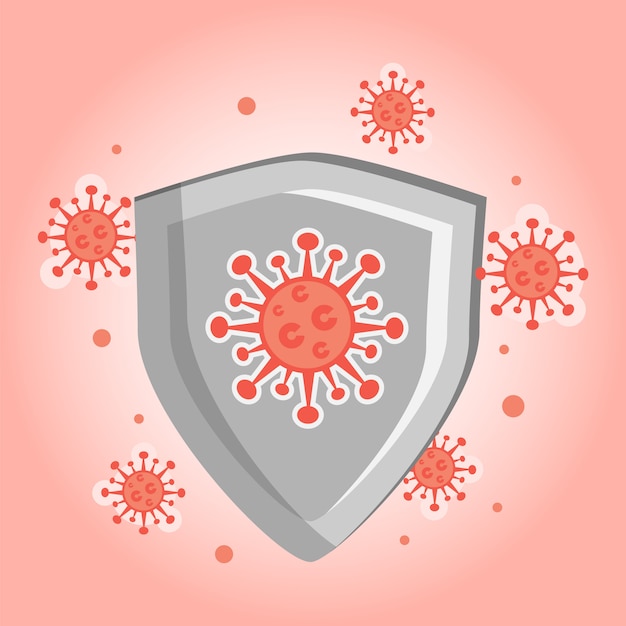 Protezione antivirus covid-19. avviso coronovirus