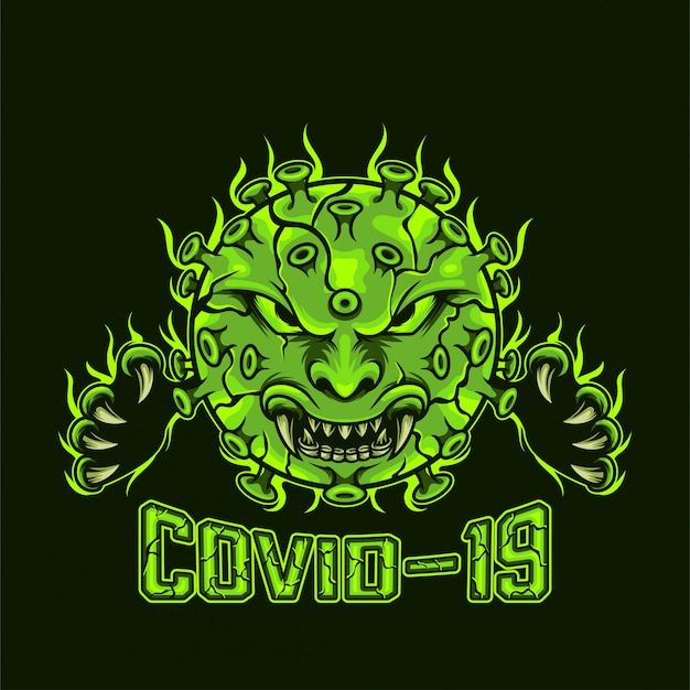 Вектор covid-19