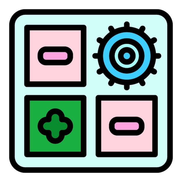 covid test icon outline covid test vector icon for web design isolated on white background color flat