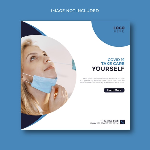 Vector covid19 concept banner template