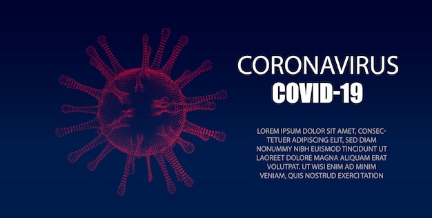 Vector covid19. corona-uitbraak. coronaviruses influenza-achtergrond, virale epidemie, illustratie van virus
