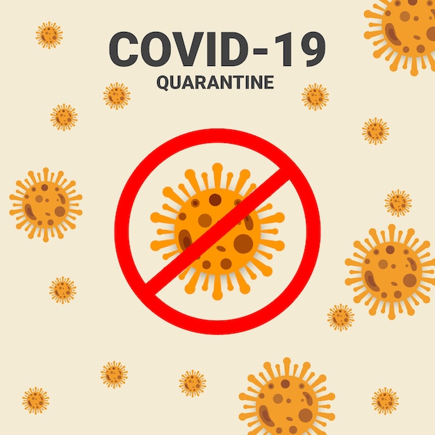 Vettore sfondo di coronavirus covid19