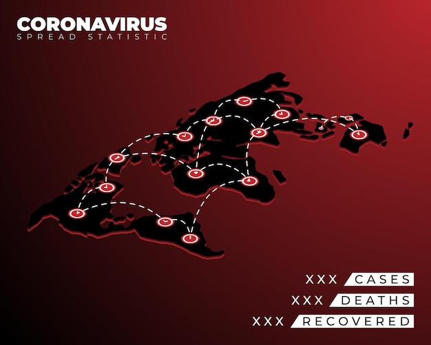 Covid19 Covid 19 isometric world map confirmed cases cure deaths report worldwide globally Coronavirus disease 2019 situation update worldwide Maps show situation and stats background