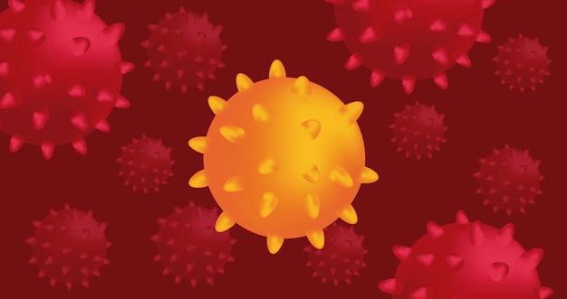 covid19 particles pandemic campaign pattern  illustration design