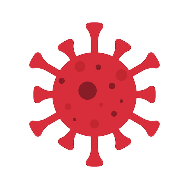 Covid19 Vector concept STOP CORONAVIRUS Flat icons of a virus