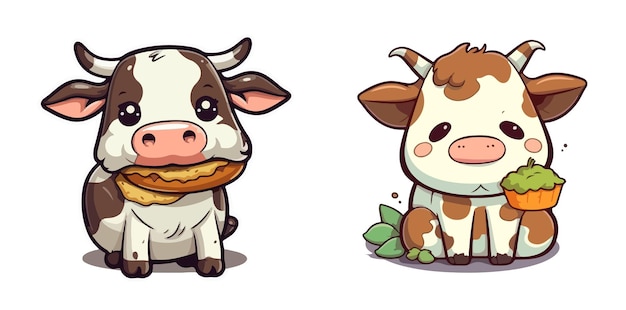 Download Playful Cartoon Cow with Paint on Face PNG Online - Creative  Fabrica