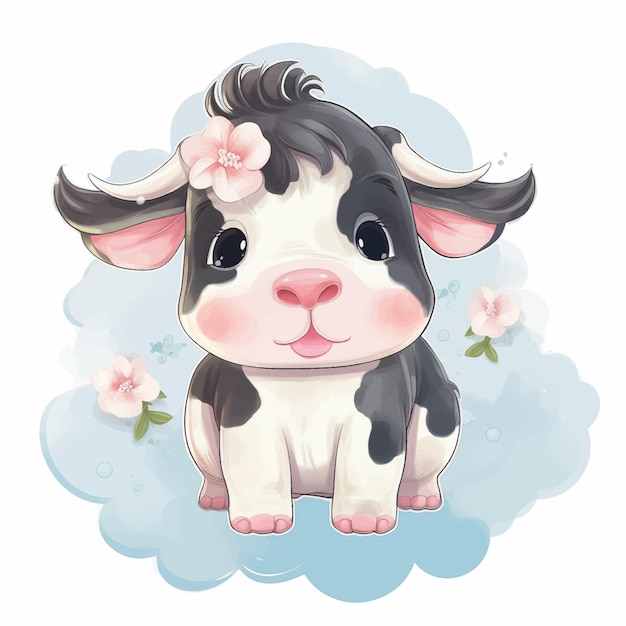 Cow in the clouds