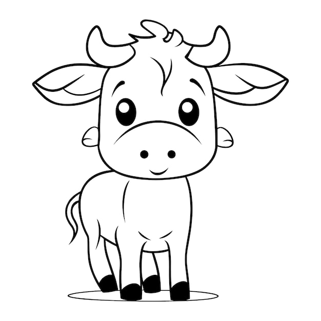 Cow coloring page