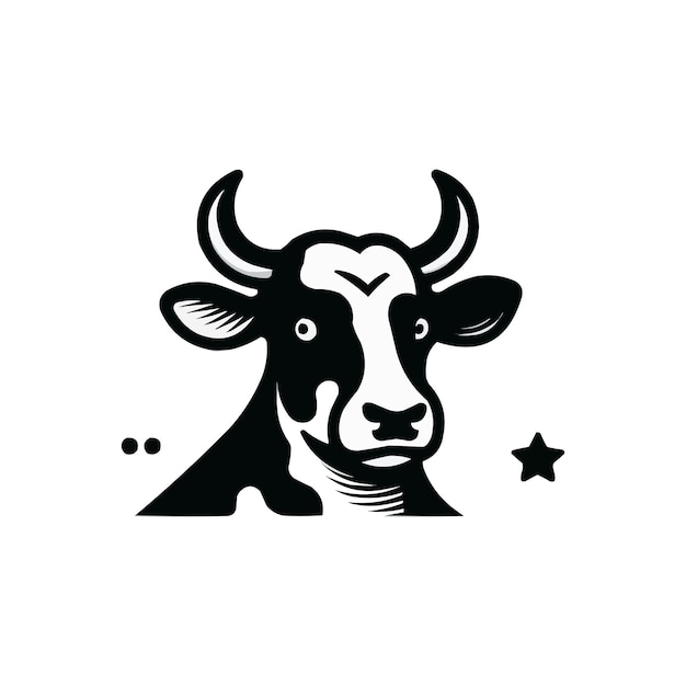 Cow firm business logo on a an area to do better business