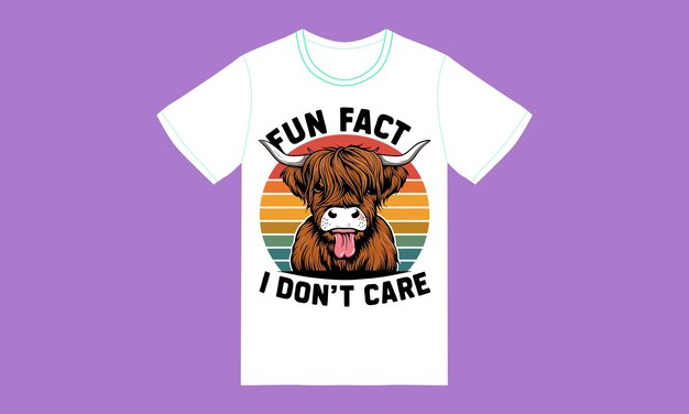 Cow funn typography ai ai generated graphic tshirt design