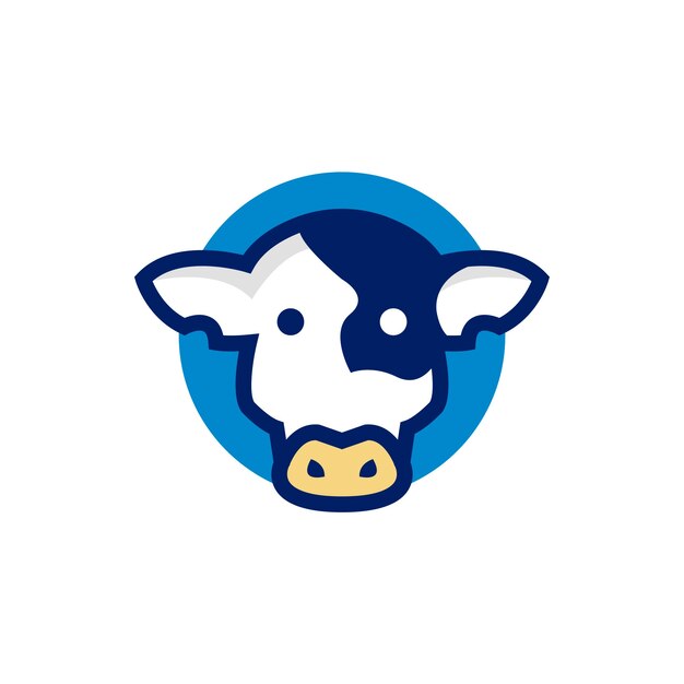 Cow head logo design