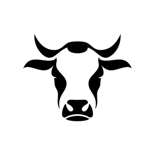 Vector cow head vector logo