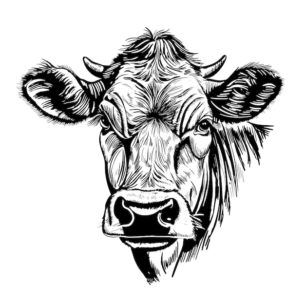 cow head with horns logo
