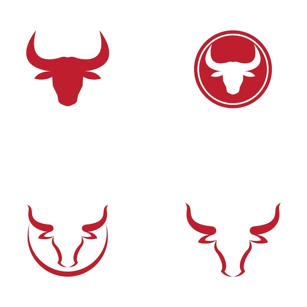 Cow horn Logo Template vector icon illustration