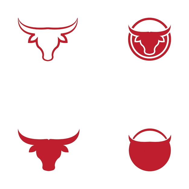 Cow horn Logo Template vector icon illustration