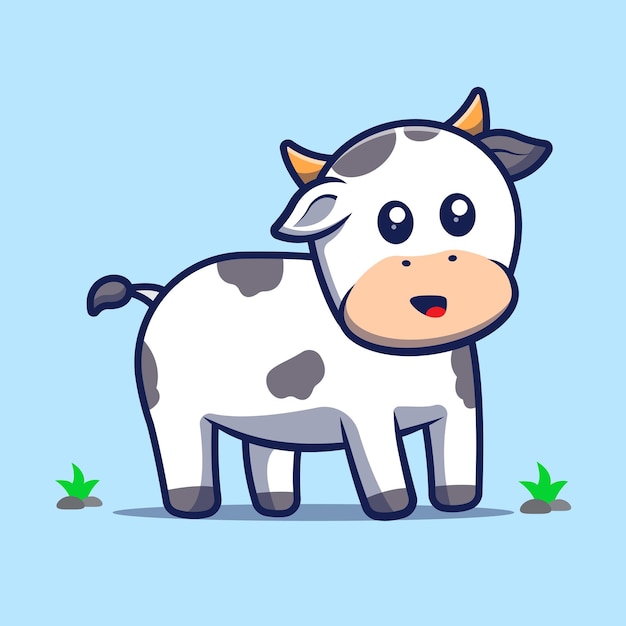 Cow illustration. Cute cow vector illustration